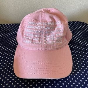 Pink 1-800 Hotline Bling Baseball Cap Drake